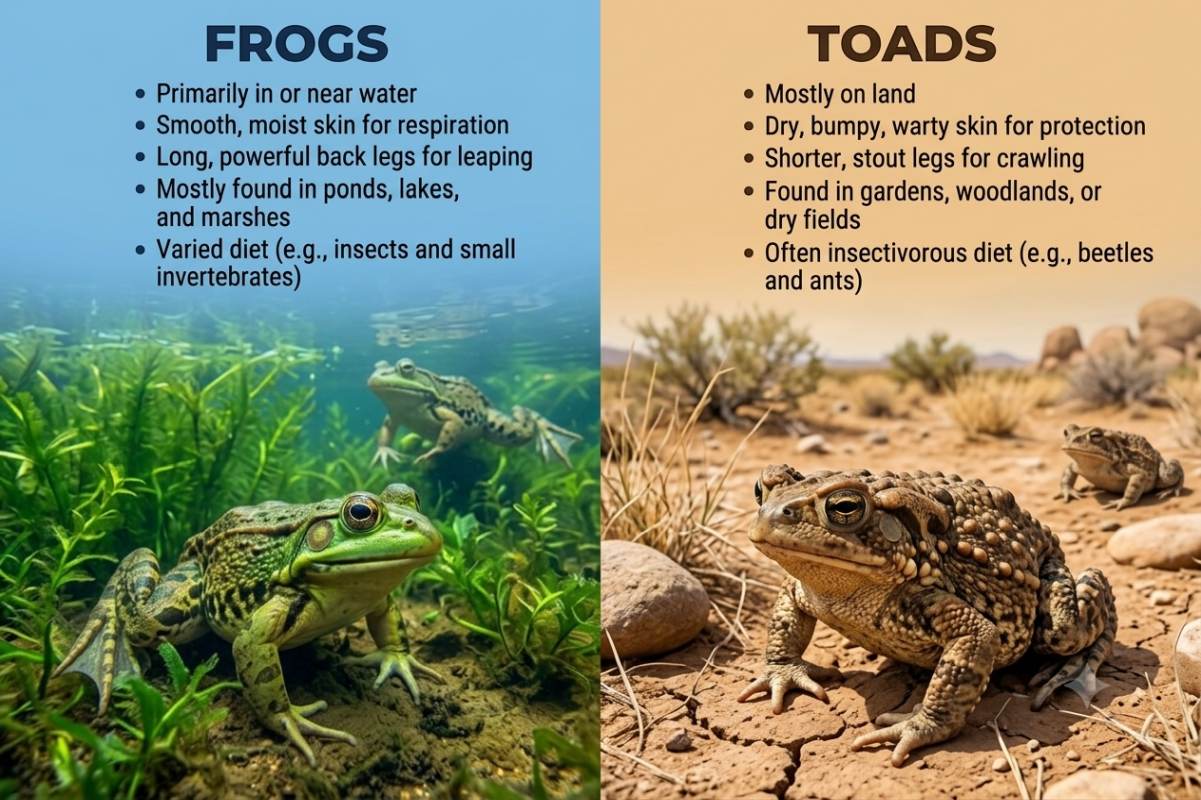 Frog v toad where they live