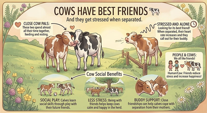 Cows have best friends