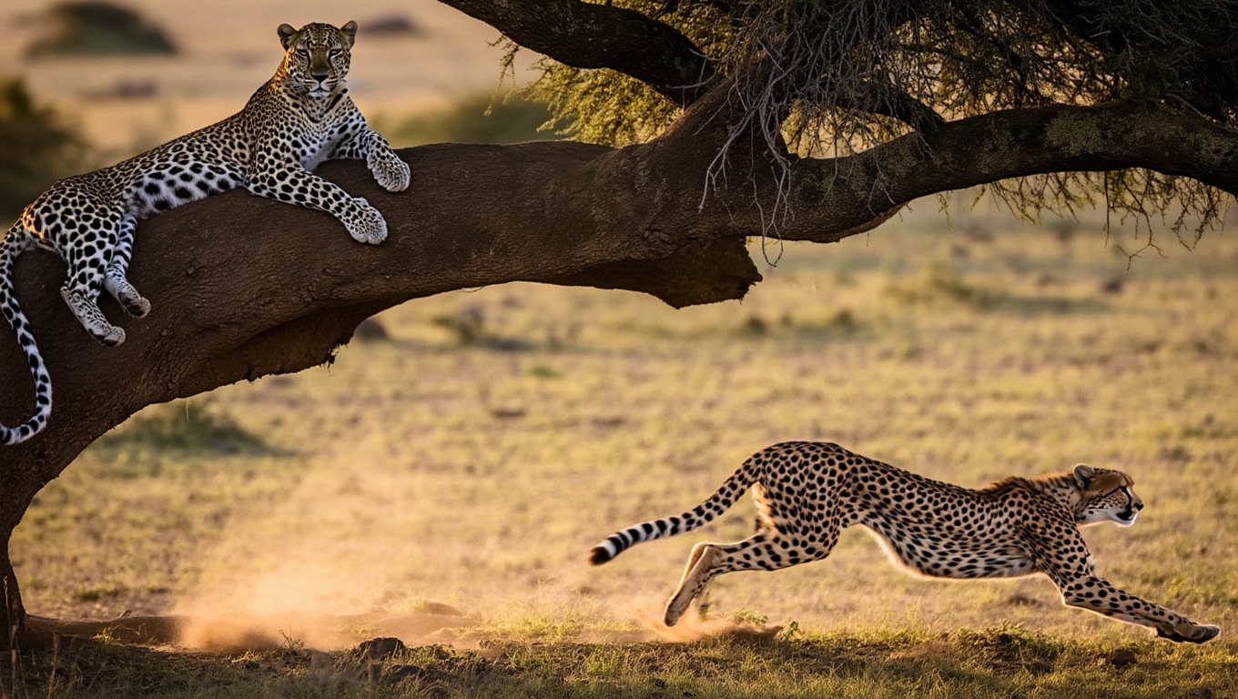 Leopard v cheetah Behavior Comparison