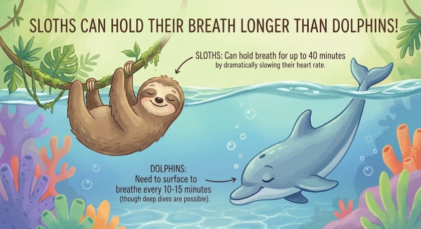 Sloth vs dolphin breath